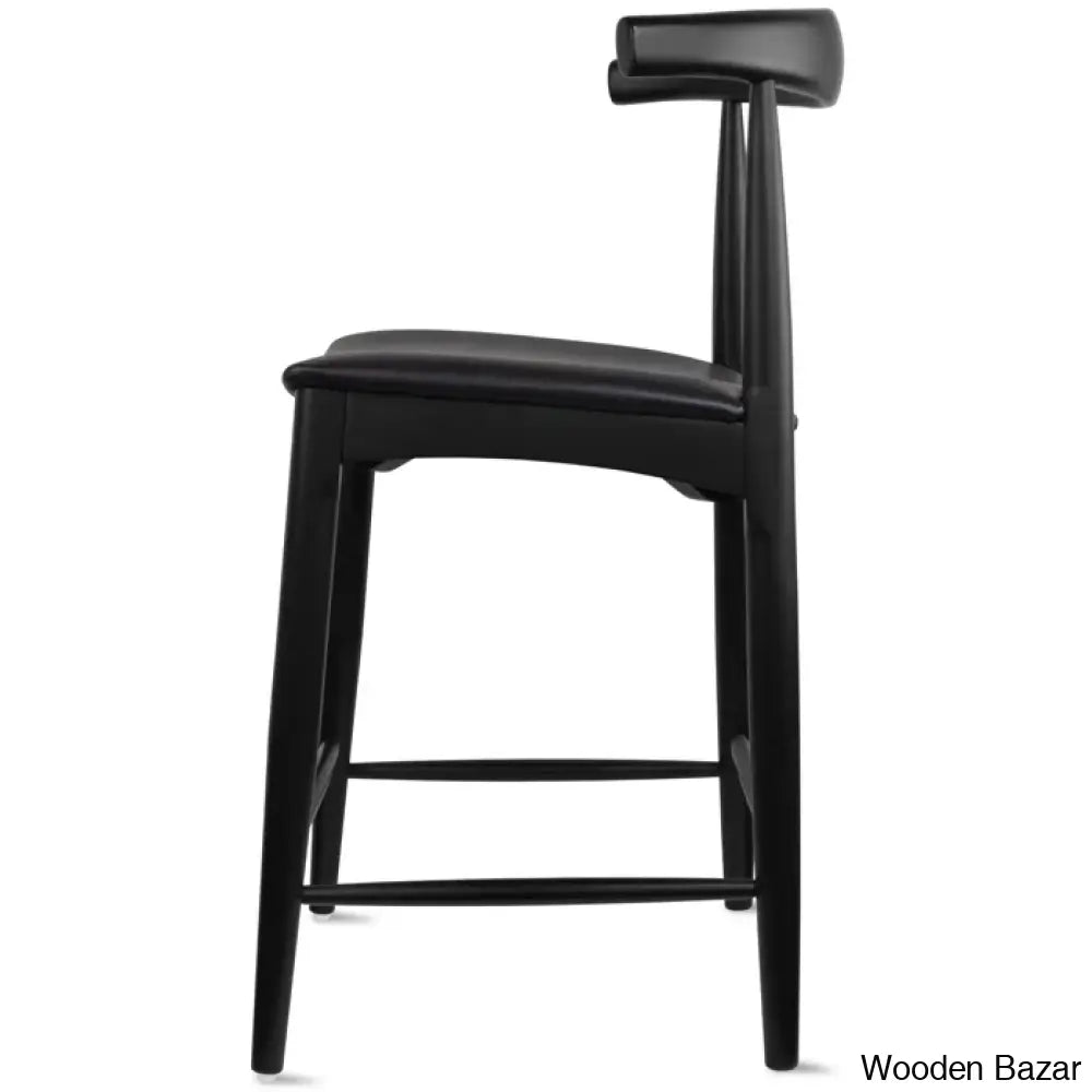 Hialmaro Swivel Counter And Bar Height Stool Farmhouse Open Back Padded Cushion Wood Kitchen Chairs