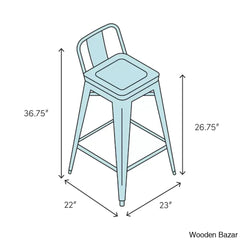 Highgatey Swivel Upholstered Counter And Bar Stool With Metal Frame