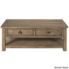 Hollimanin Solid Wood Coffee And Center Table