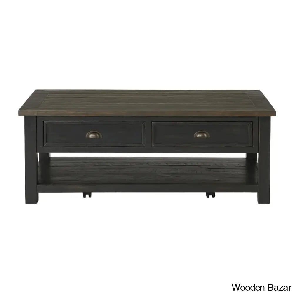 Hollimanin Solid Wood Coffee And Center Table