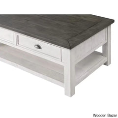 Hollimanin Solid Wood Coffee And Center Table