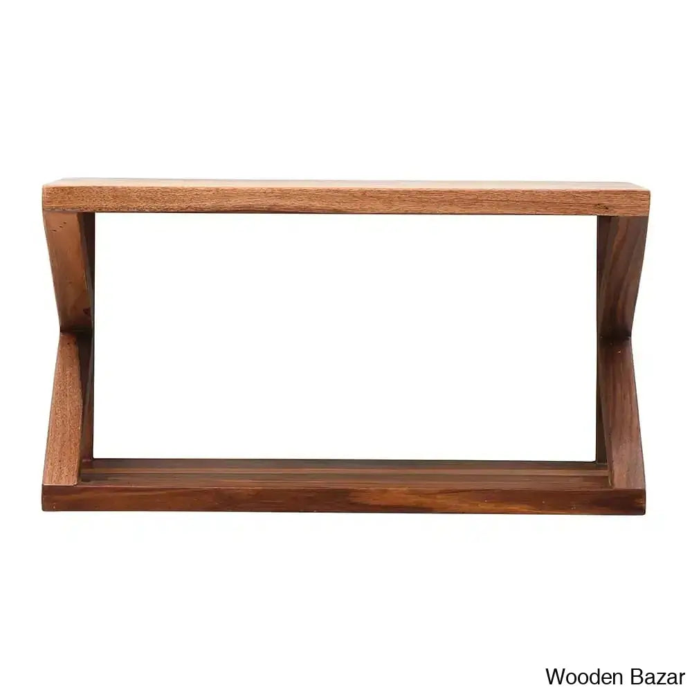 Houstan Luxurious Sheesham Wood Wall Shelf - Wooden Bazar