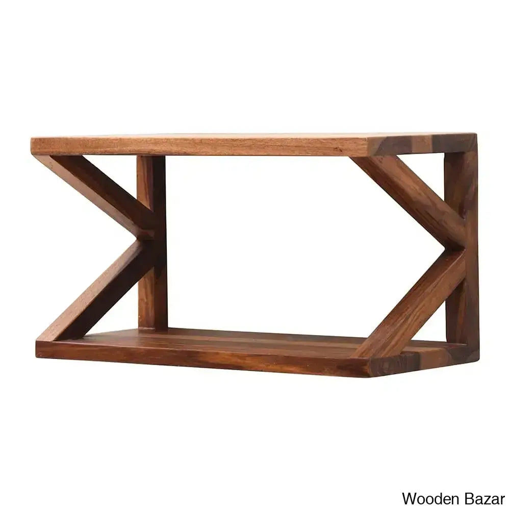 Houstan Luxurious Sheesham Wood Wall Shelf - Wooden Bazar