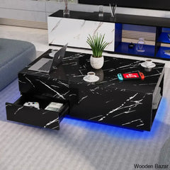 Hrishay Led Coffee And Center Table With Storage