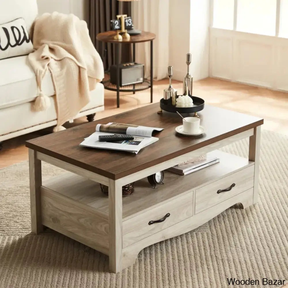 Hulettc Coffee And Center Table With Storage