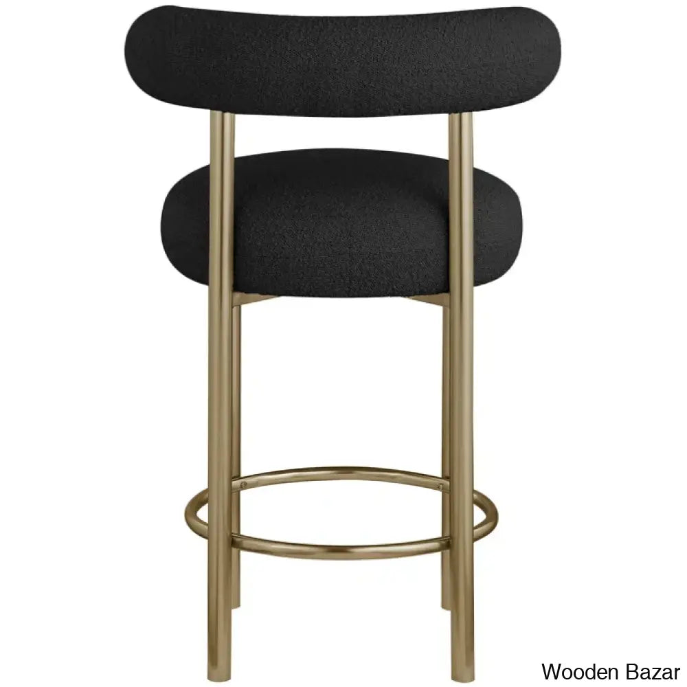 Hurlstono Upholstered Counterstool With Metal Frame (Set Of 2)