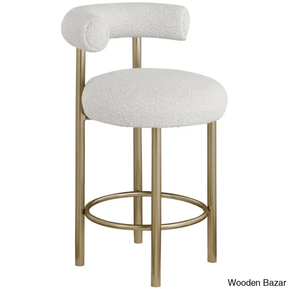 Hurlstono Upholstered Counterstool With Metal Frame (Set Of 2)