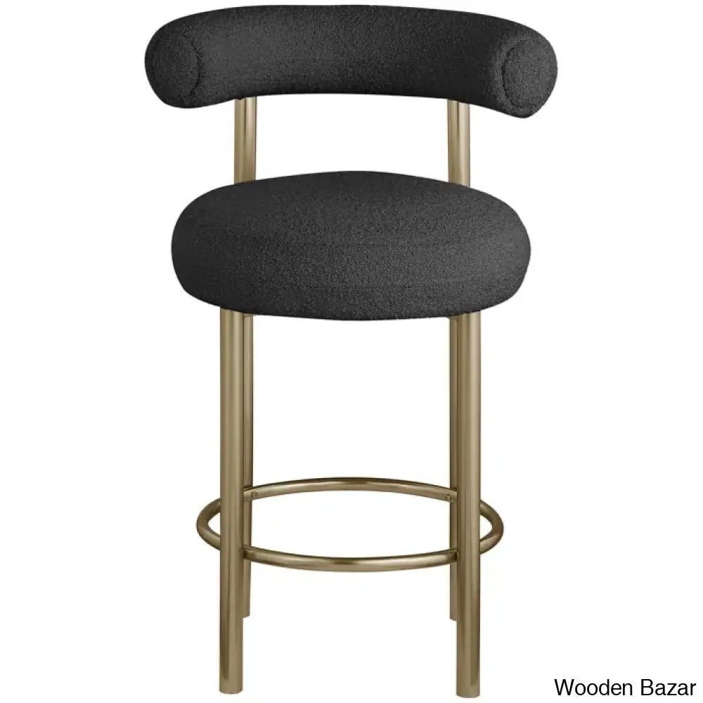 Hurlstono Upholstered Counterstool With Metal Frame (Set Of 2)