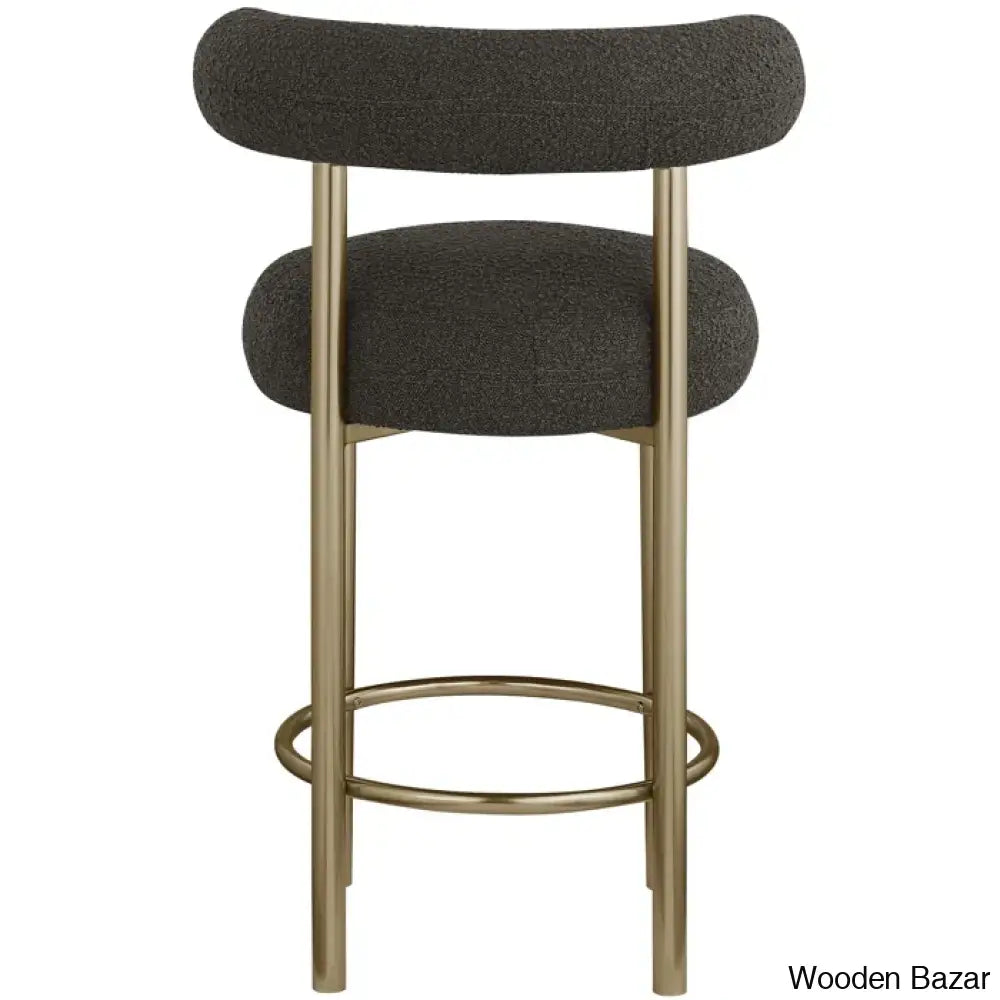 Hurlstono Upholstered Counterstool With Metal Frame (Set Of 2)