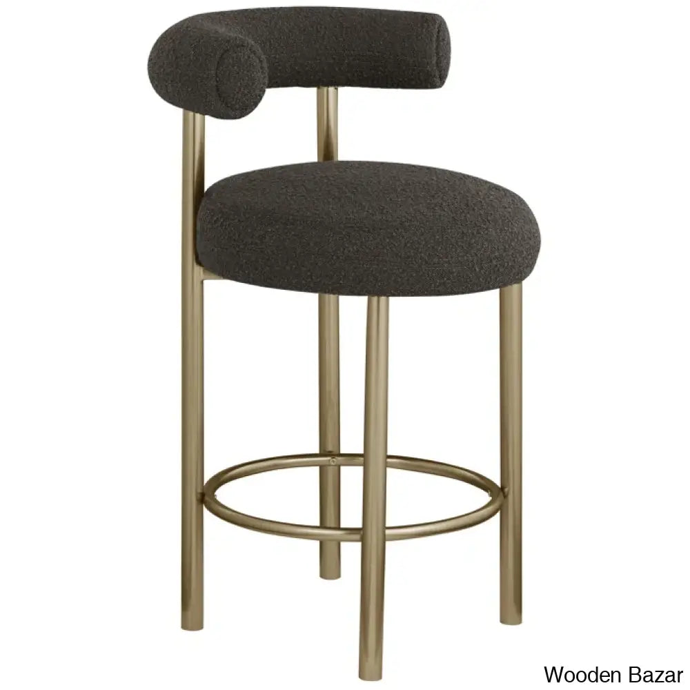 Hurlstono Upholstered Counterstool With Metal Frame (Set Of 2)