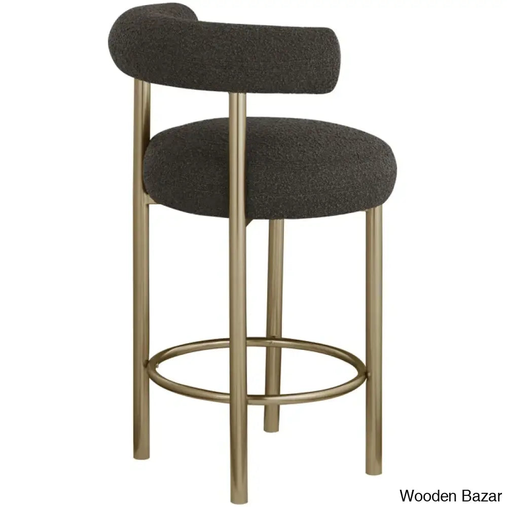 Hurlstono Upholstered Counterstool With Metal Frame (Set Of 2)