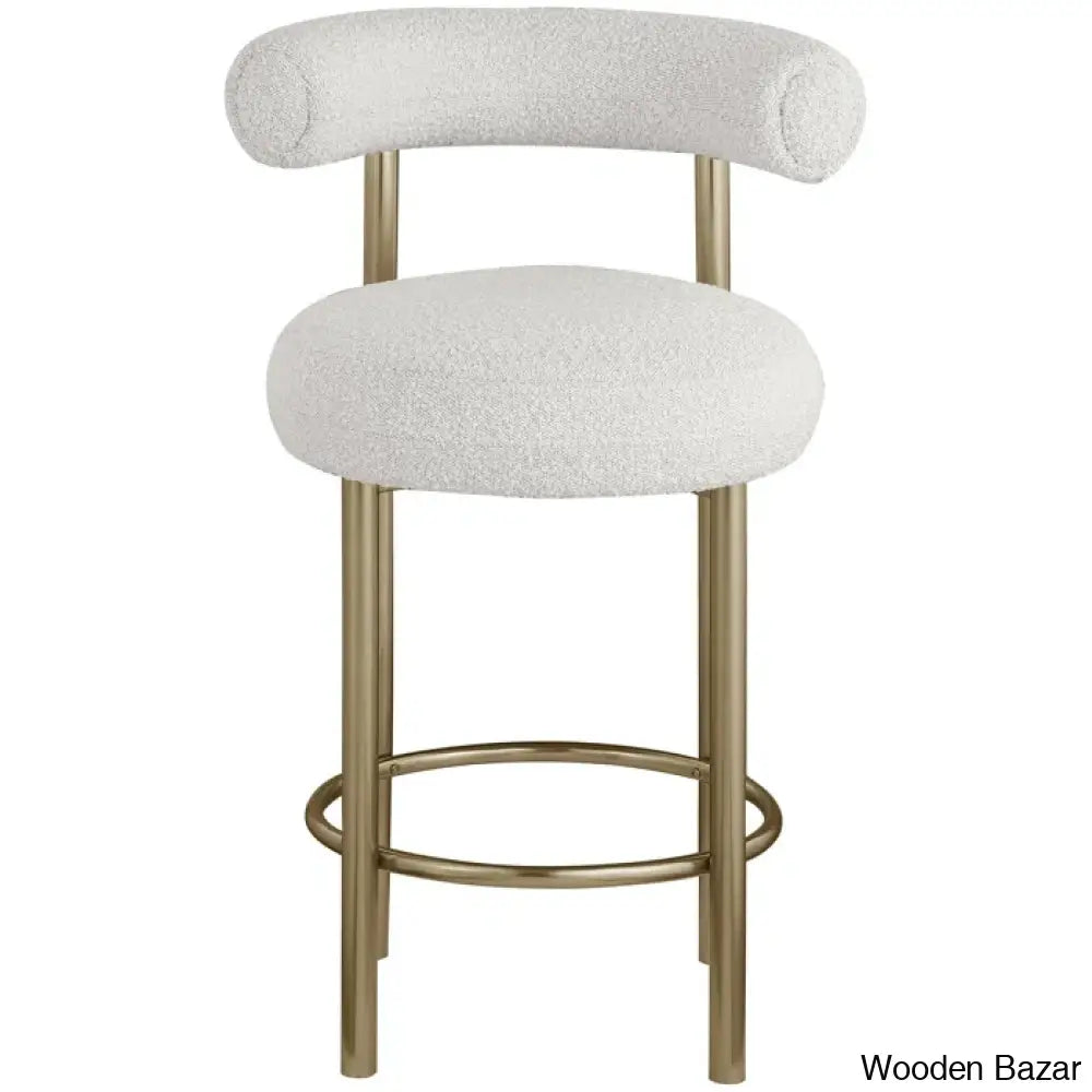 Hurlstono Upholstered Counterstool With Metal Frame (Set Of 2)