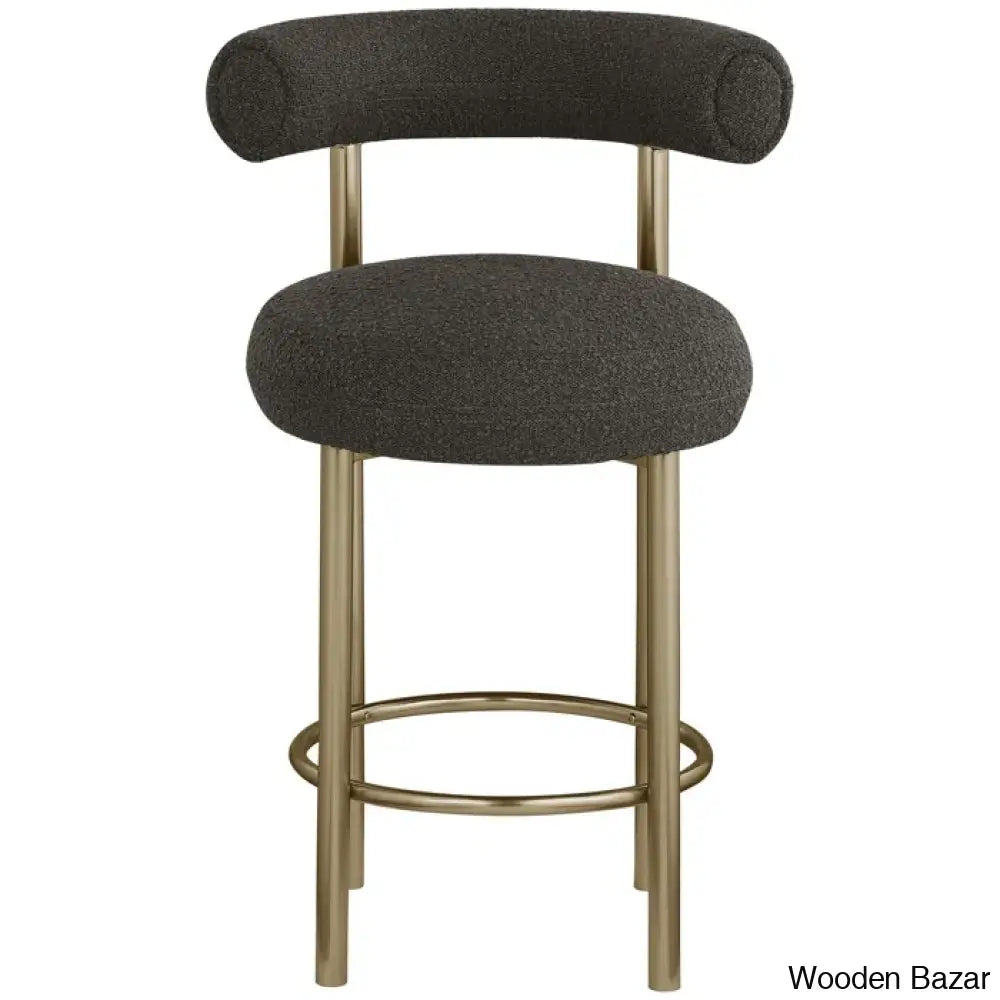 Hurlstono Upholstered Counterstool With Metal Frame (Set Of 2)