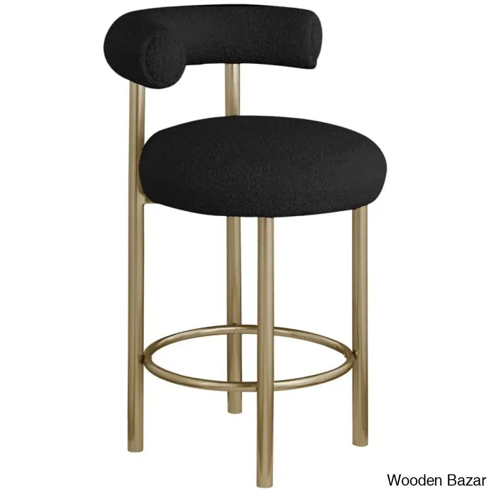 Hurlstono Upholstered Counterstool With Metal Frame (Set Of 2)