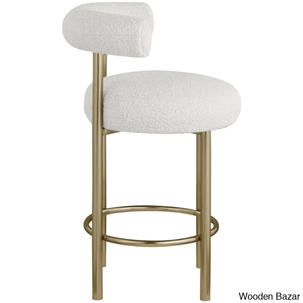 Hurlstono Upholstered Counterstool With Metal Frame (Set Of 2)