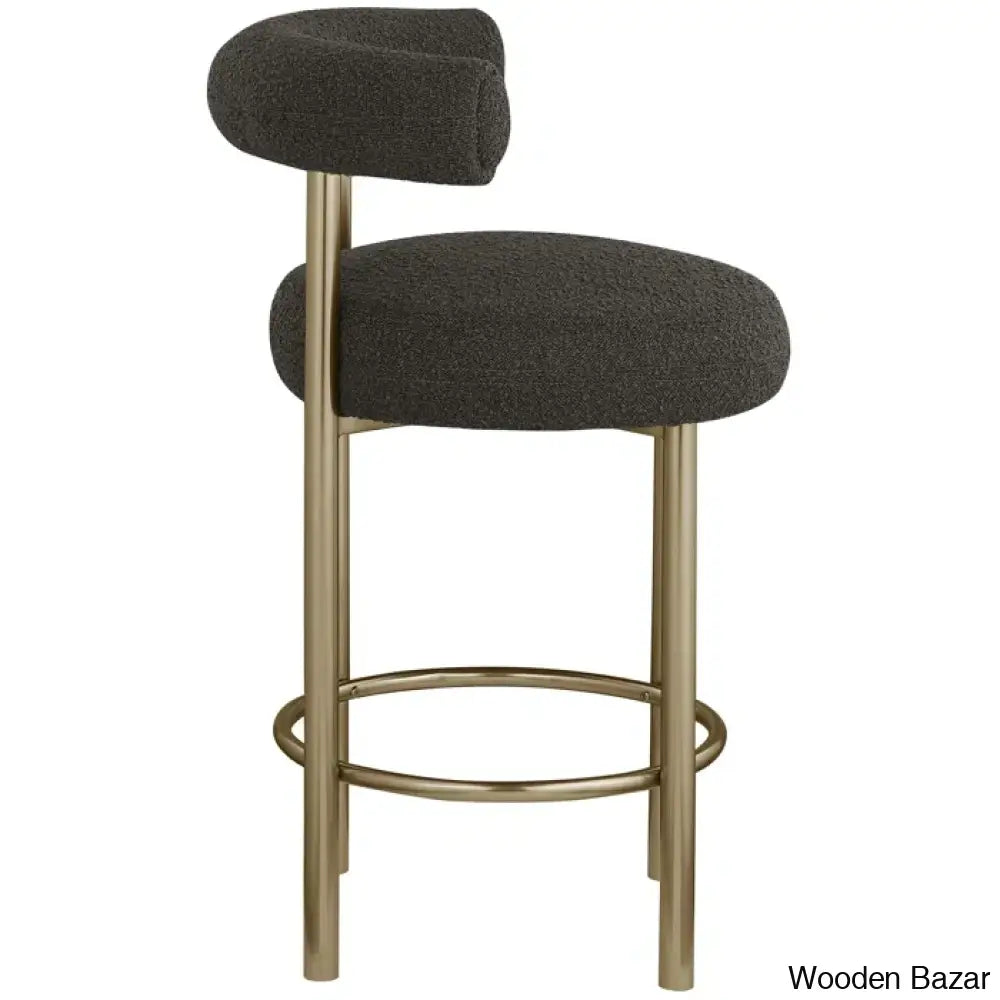 Hurlstono Upholstered Counterstool With Metal Frame (Set Of 2)