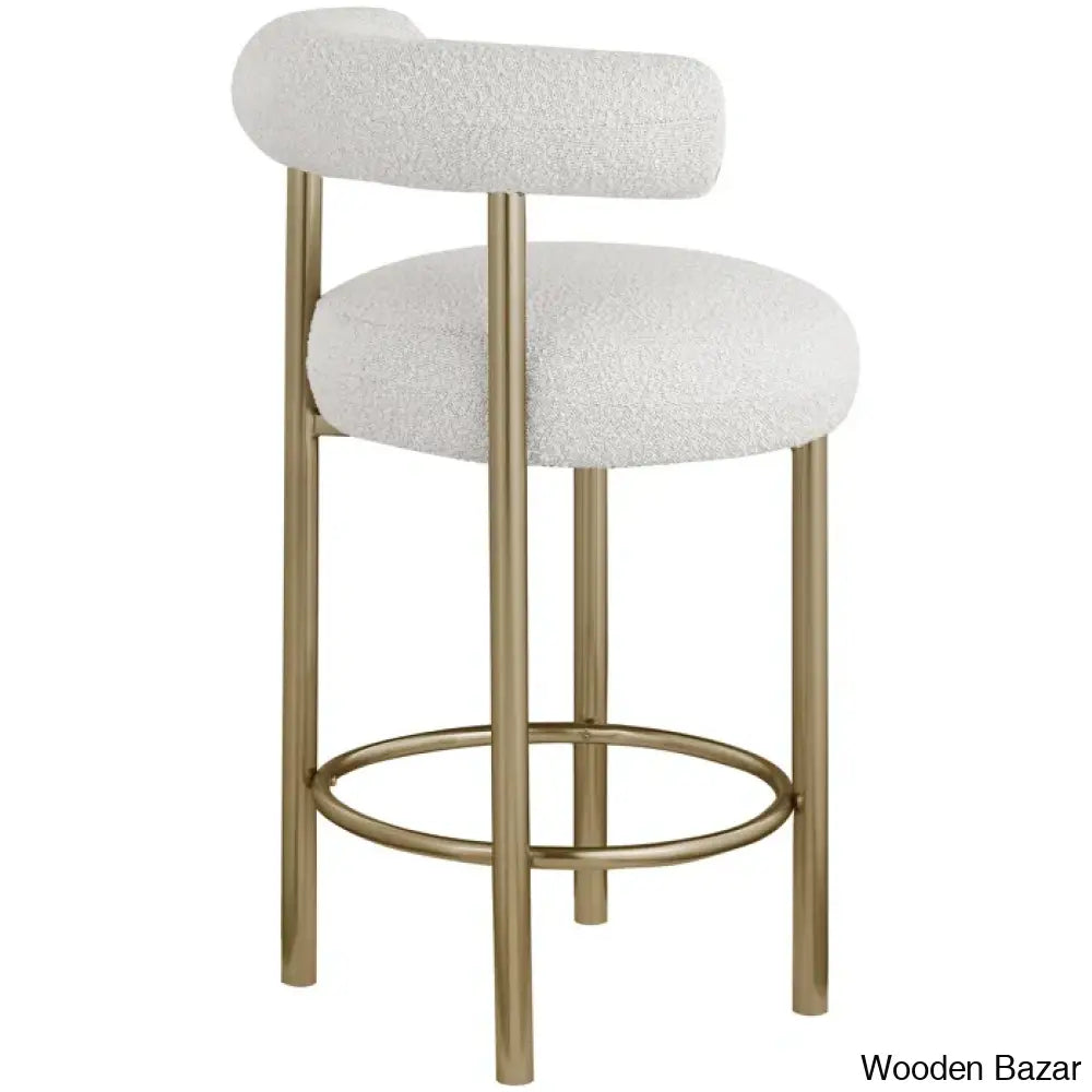 Hurlstono Upholstered Counterstool With Metal Frame (Set Of 2)