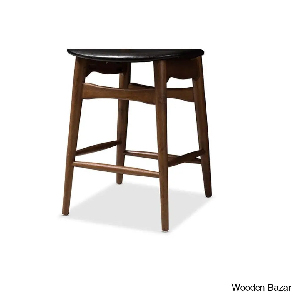 Ihom Swivel Upholstered 24.02’’ Counter Stool With Solid Wood Frame (Set Of 2) And Bar Stool