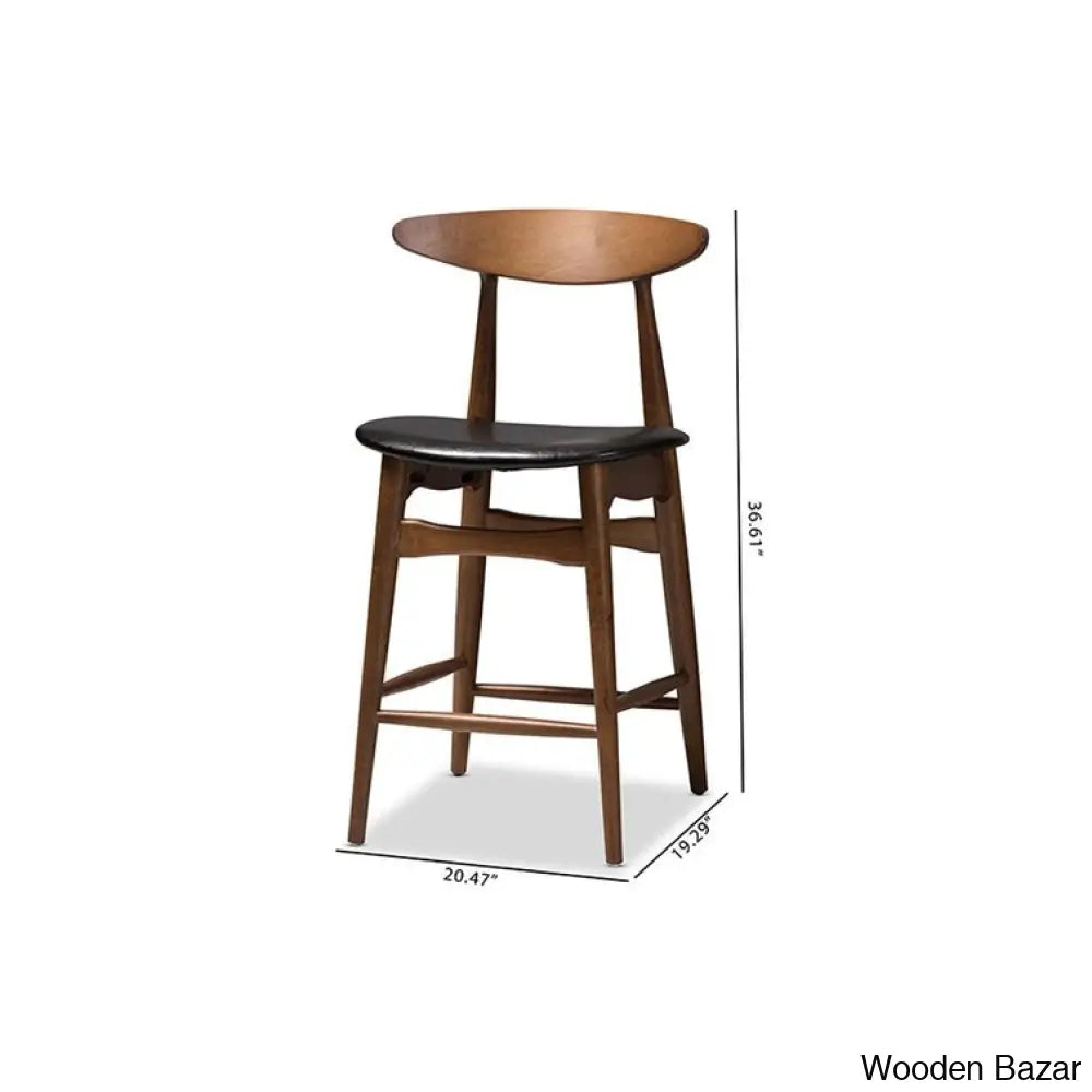 Ihom Swivel Upholstered 24.02’’ Counter Stool With Solid Wood Frame (Set Of 2) And Bar Stool