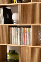 Joss Mid-Centuary Solid Oak Wood Bookshelf - Wooden bazar