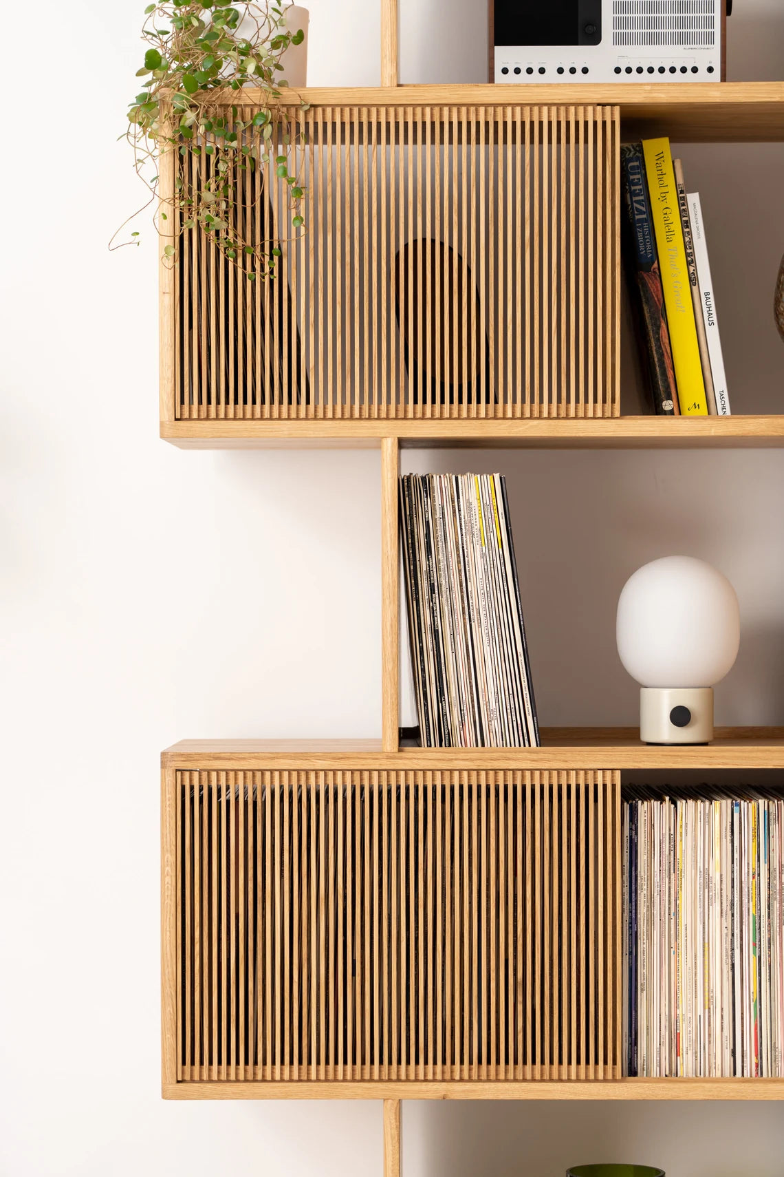 Joss Mid-Centuary Solid Oak Wood Bookshelf - Wooden bazar