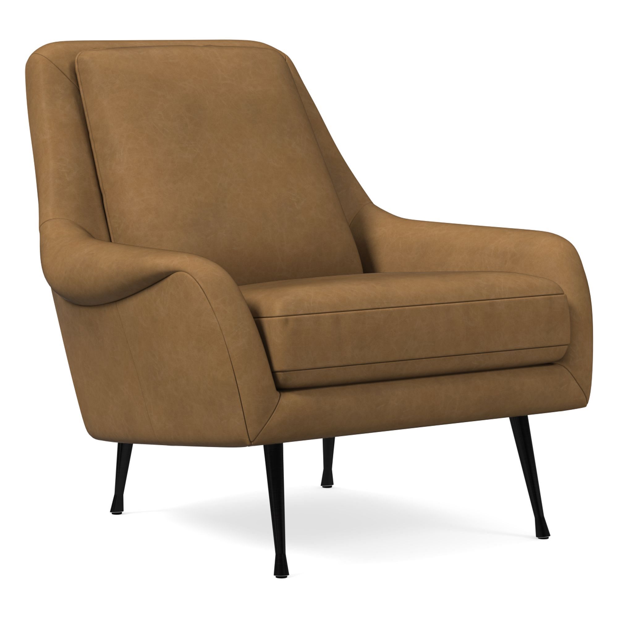Aintex Leather chair in metal Legs - Wooden Bazar
