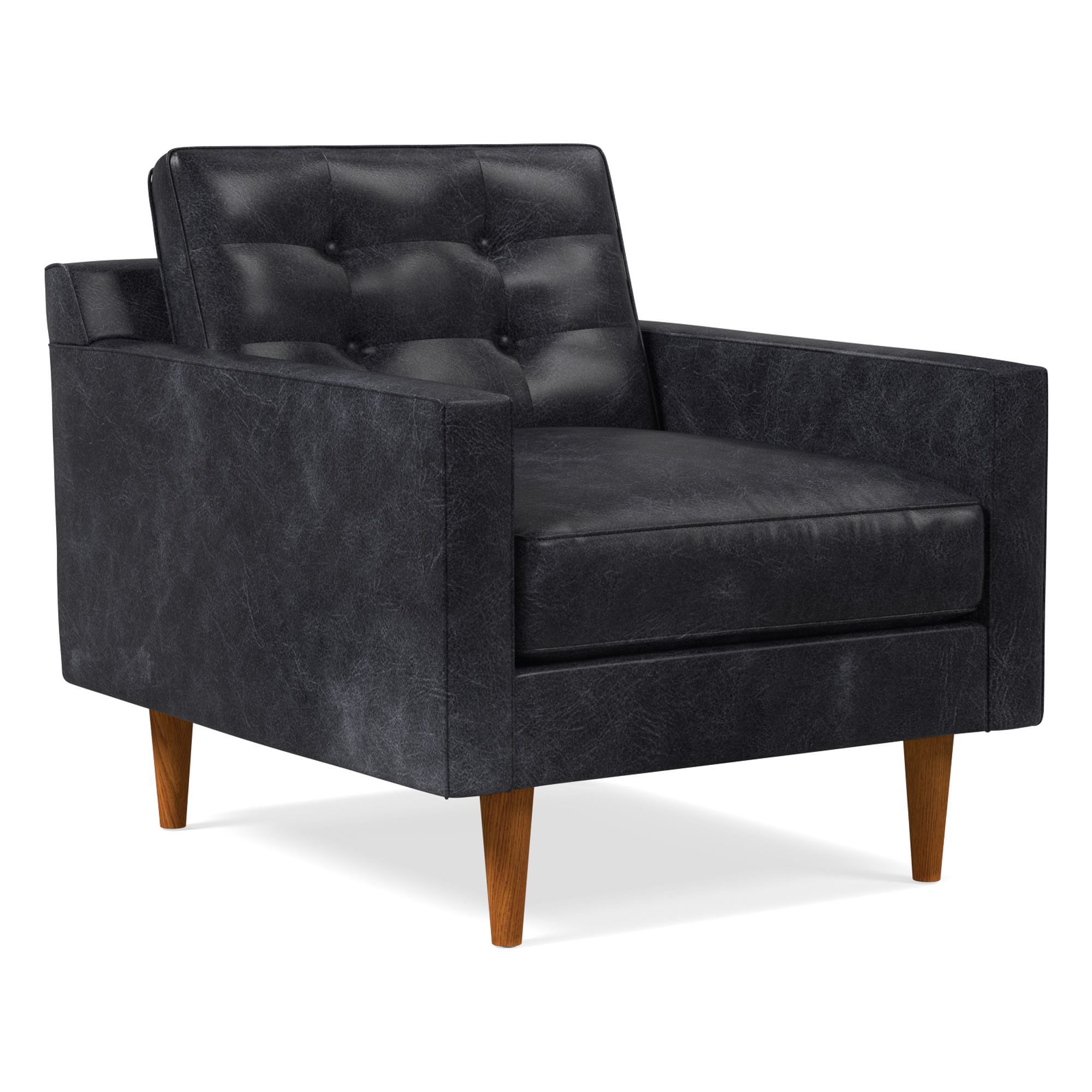 Eiaon Leather Chair - Wooden Bazar