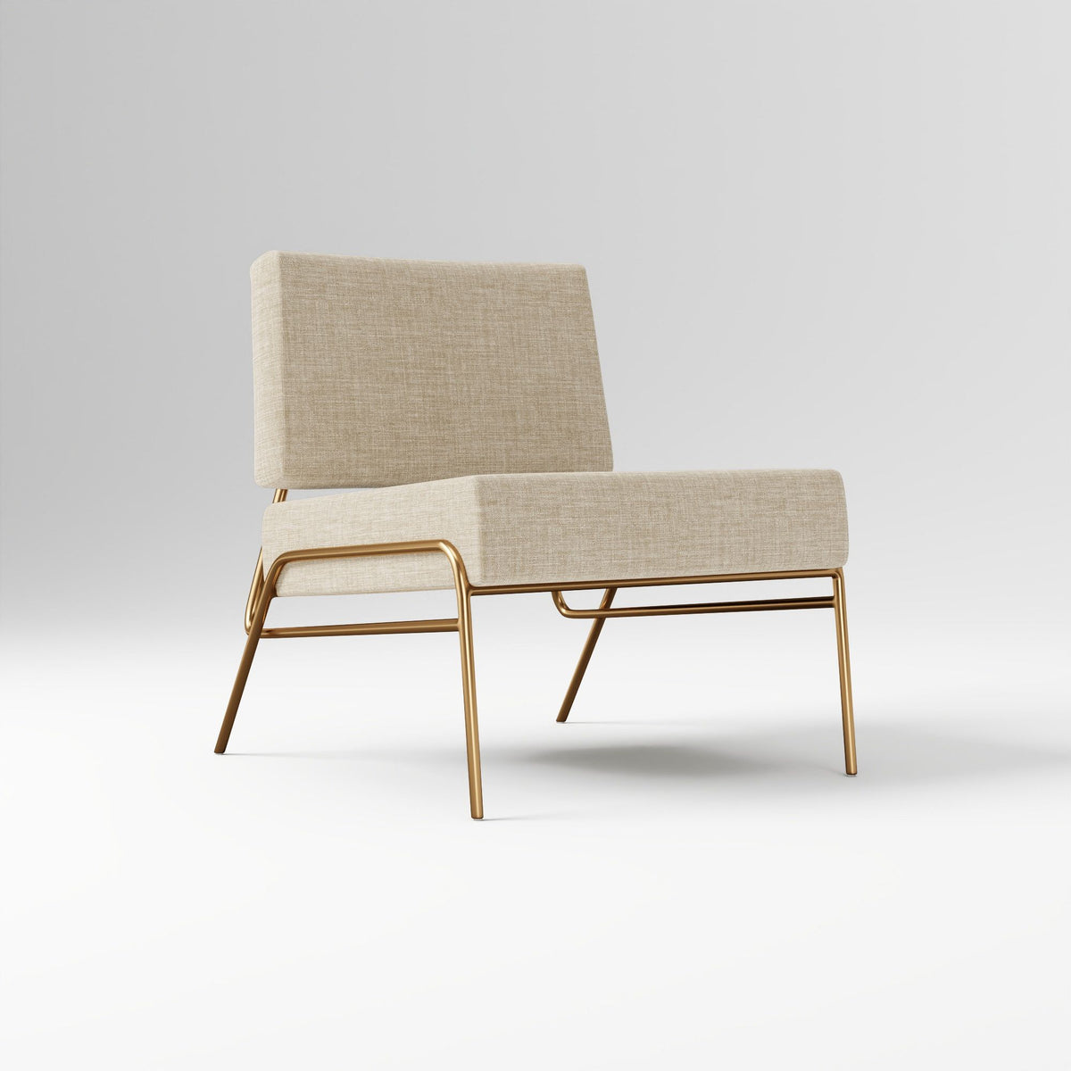 Wire Frame Slipper Chair - Wooden Bazar