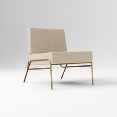 Wire Frame Slipper Chair - Wooden Bazar