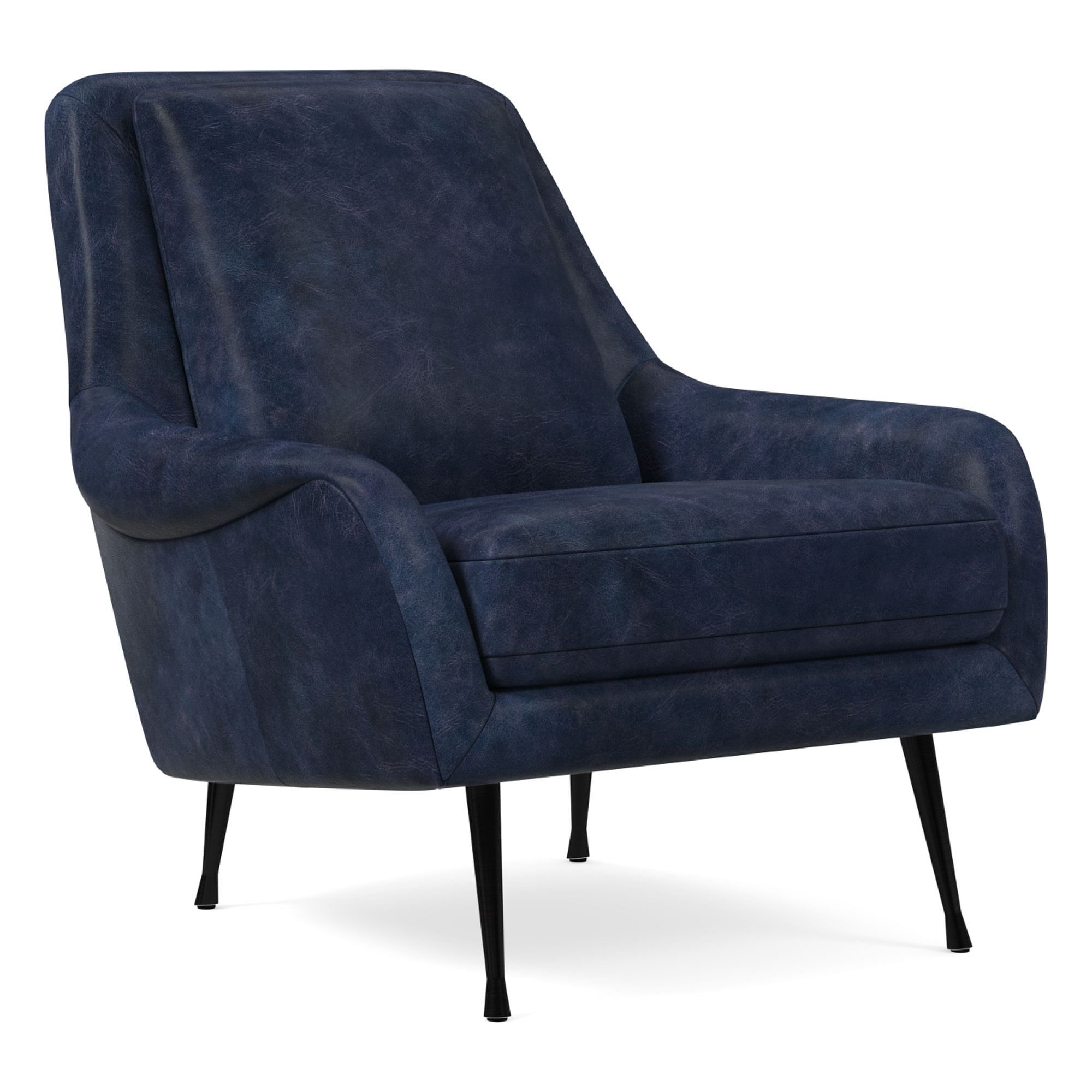 Aintex Leather chair in metal Legs - Wooden Bazar
