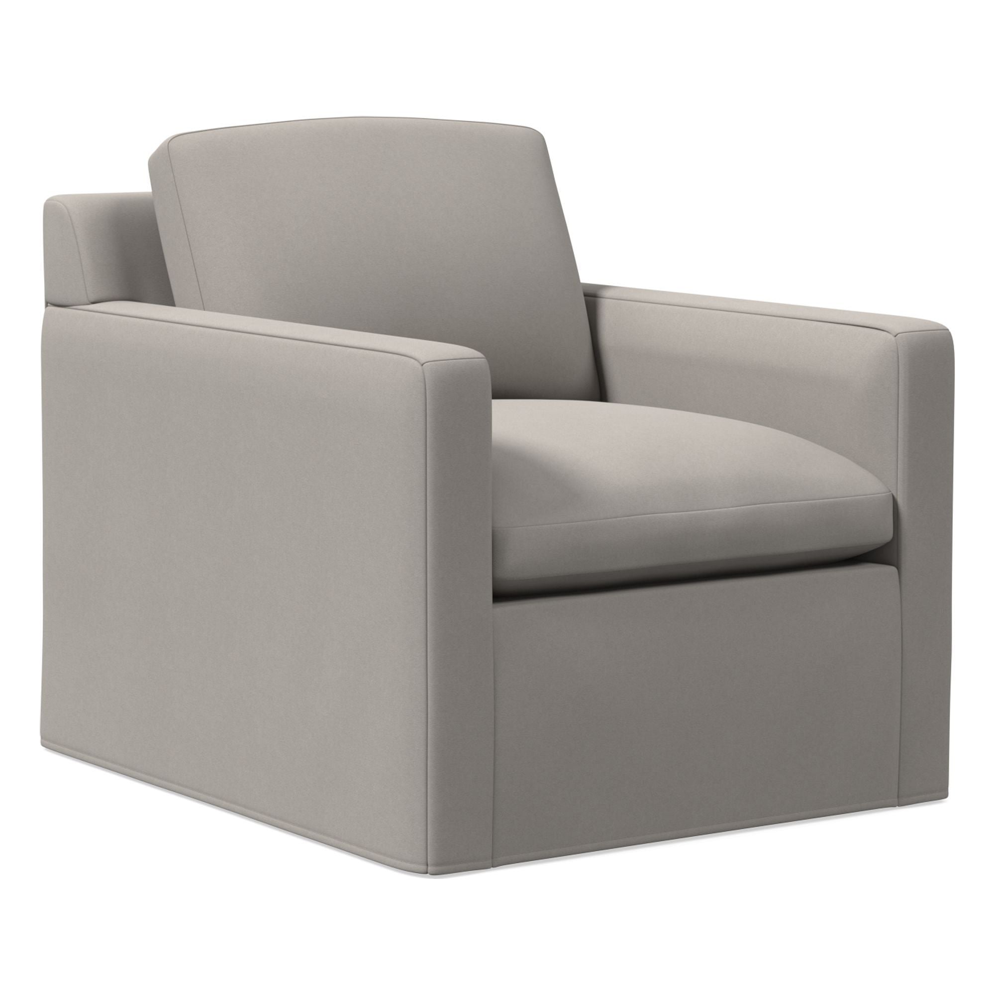 Skirted Slipcover Chair - Wooden bazar