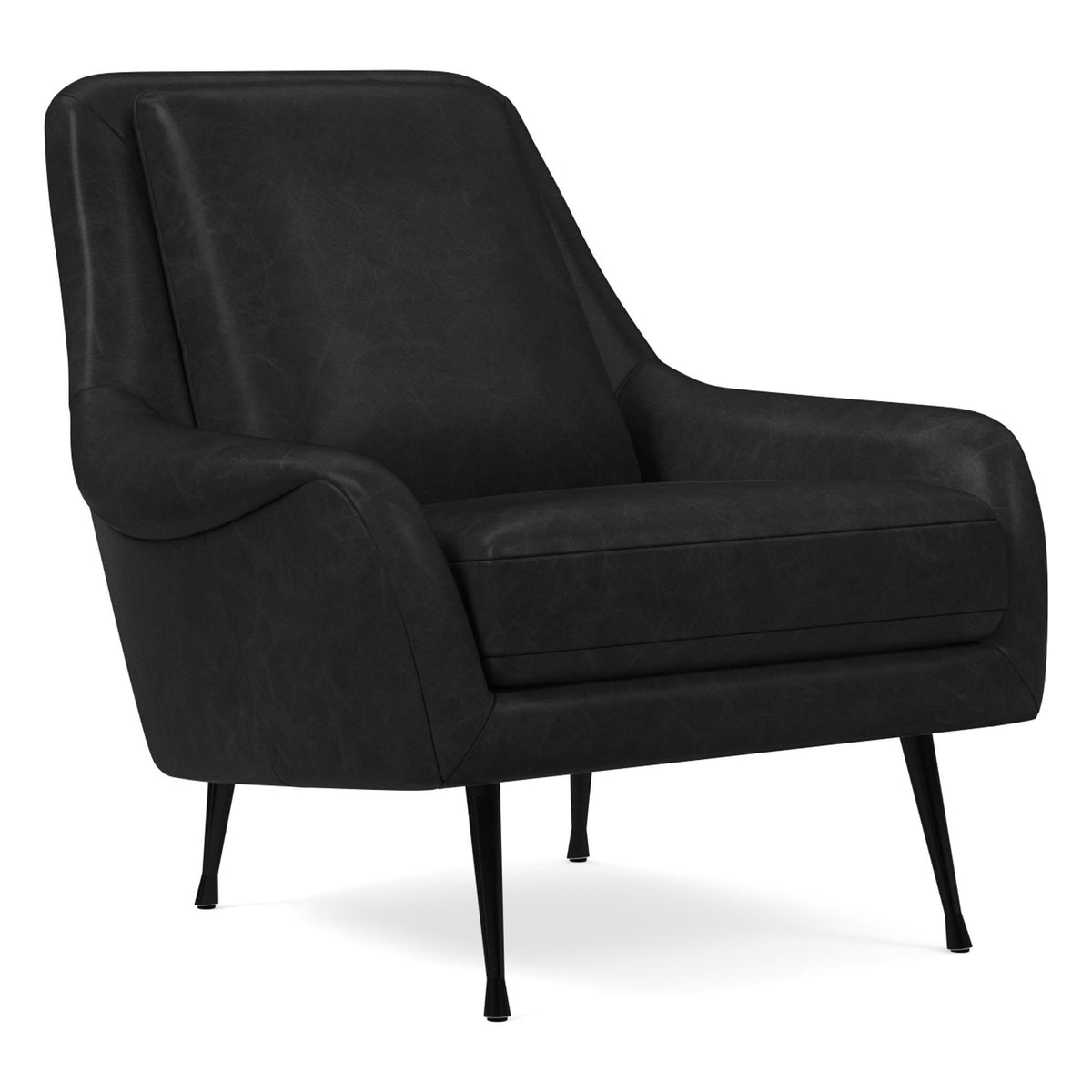 Aintex Leather chair in metal Legs - Wooden Bazar