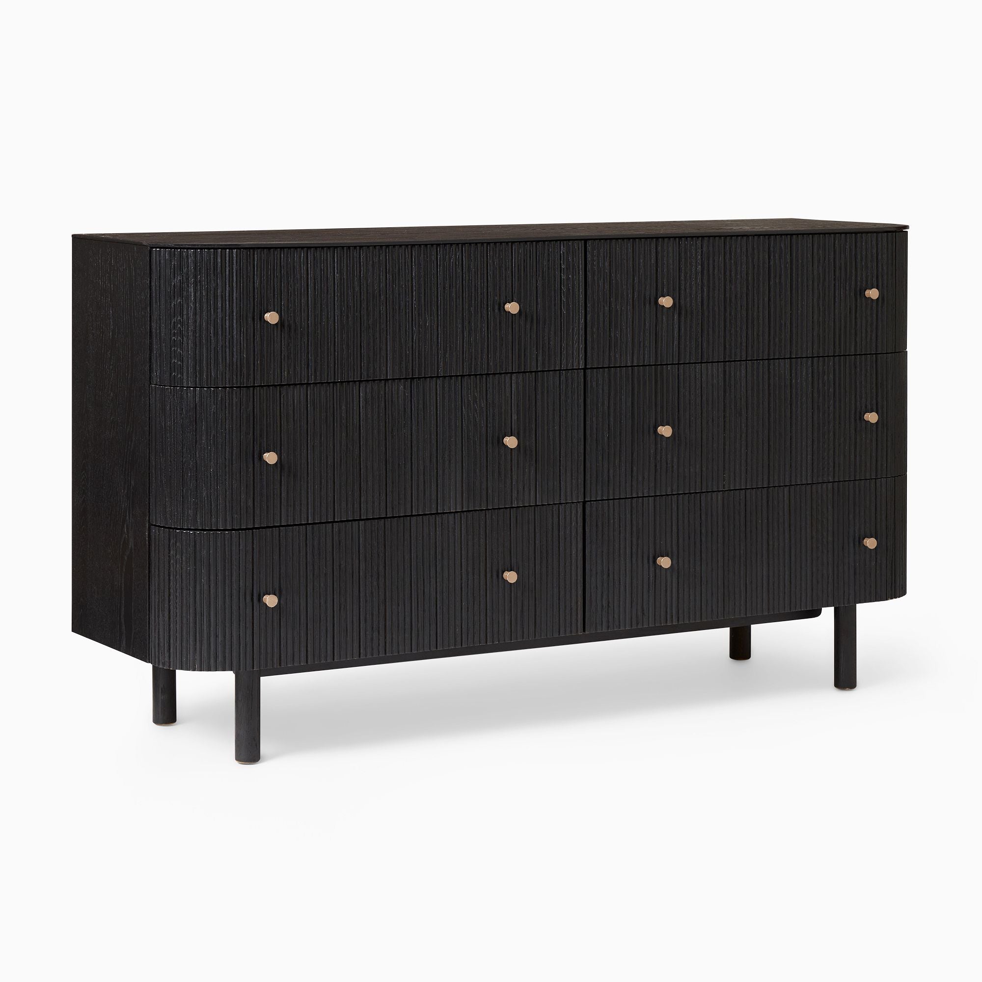 Zanz 6-Drawer Dresser - Wooden Bazar