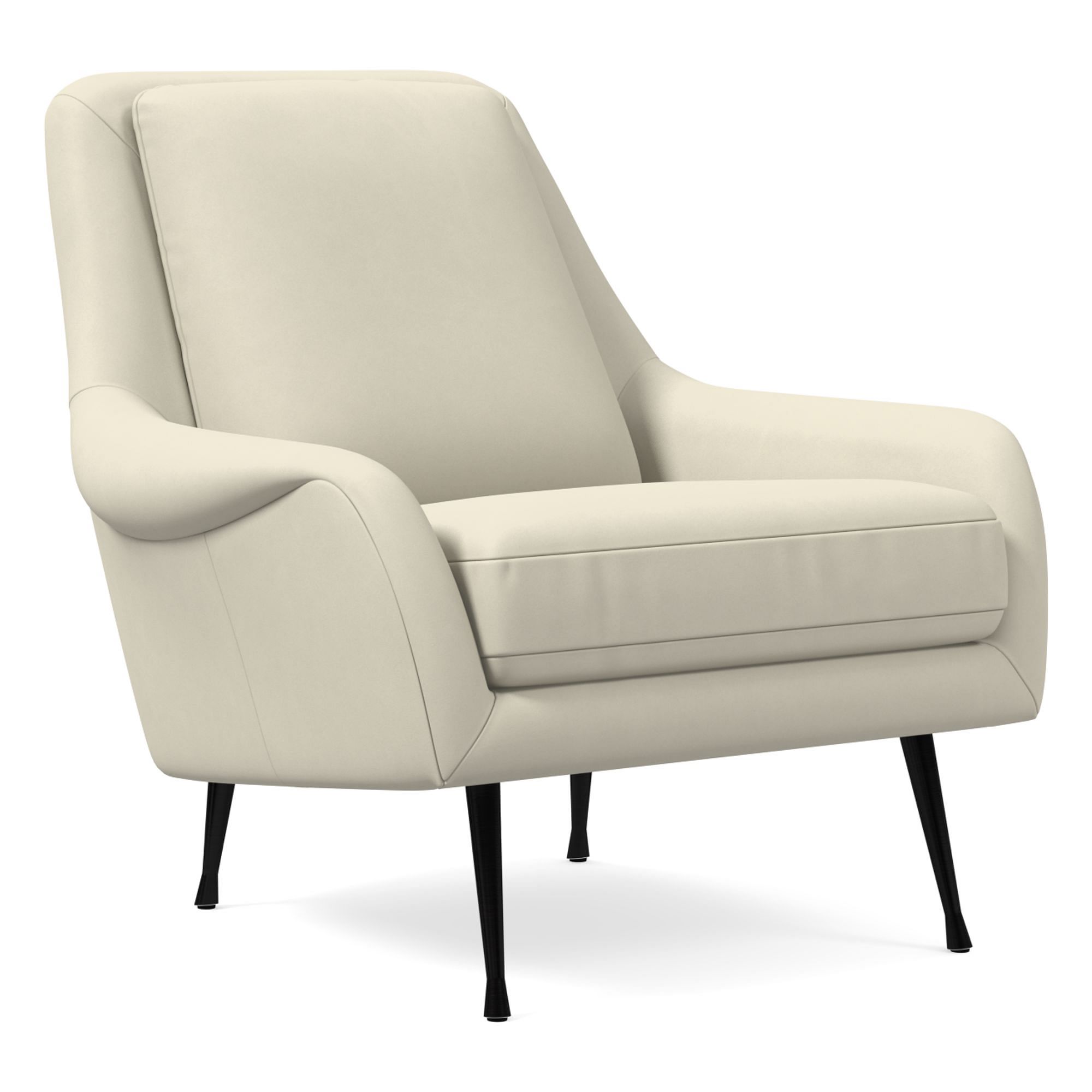 Aintex Leather chair in metal Legs - Wooden Bazar