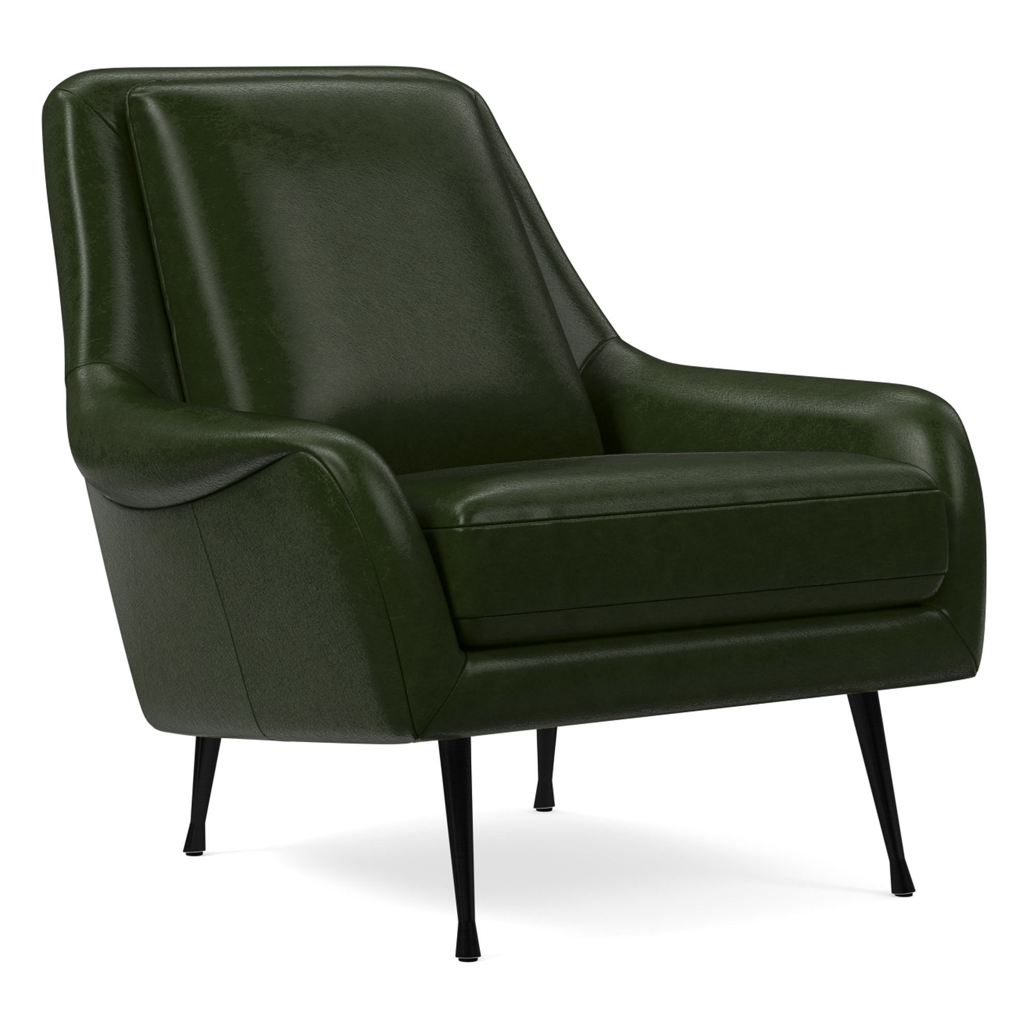 Aintex Leather chair in metal Legs - Wooden Bazar