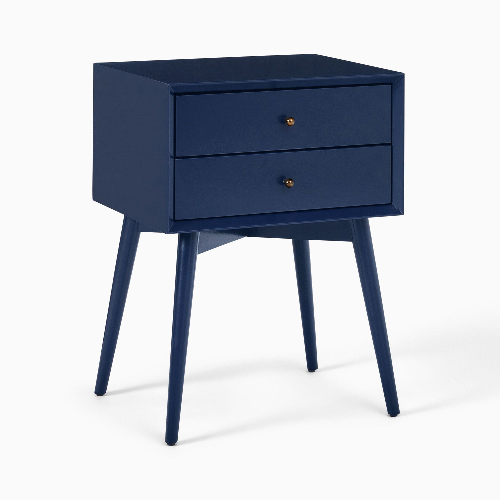 Kolerg Mid-Century Painted Bedside Table - Wooden Bazar