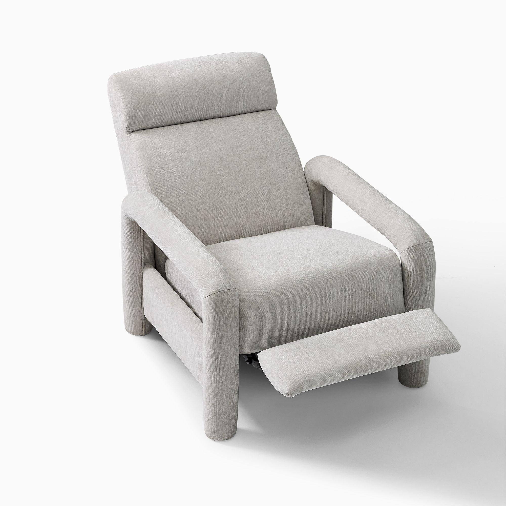 Kaizone Modern Plush Recliner Chair - Wooden bazar