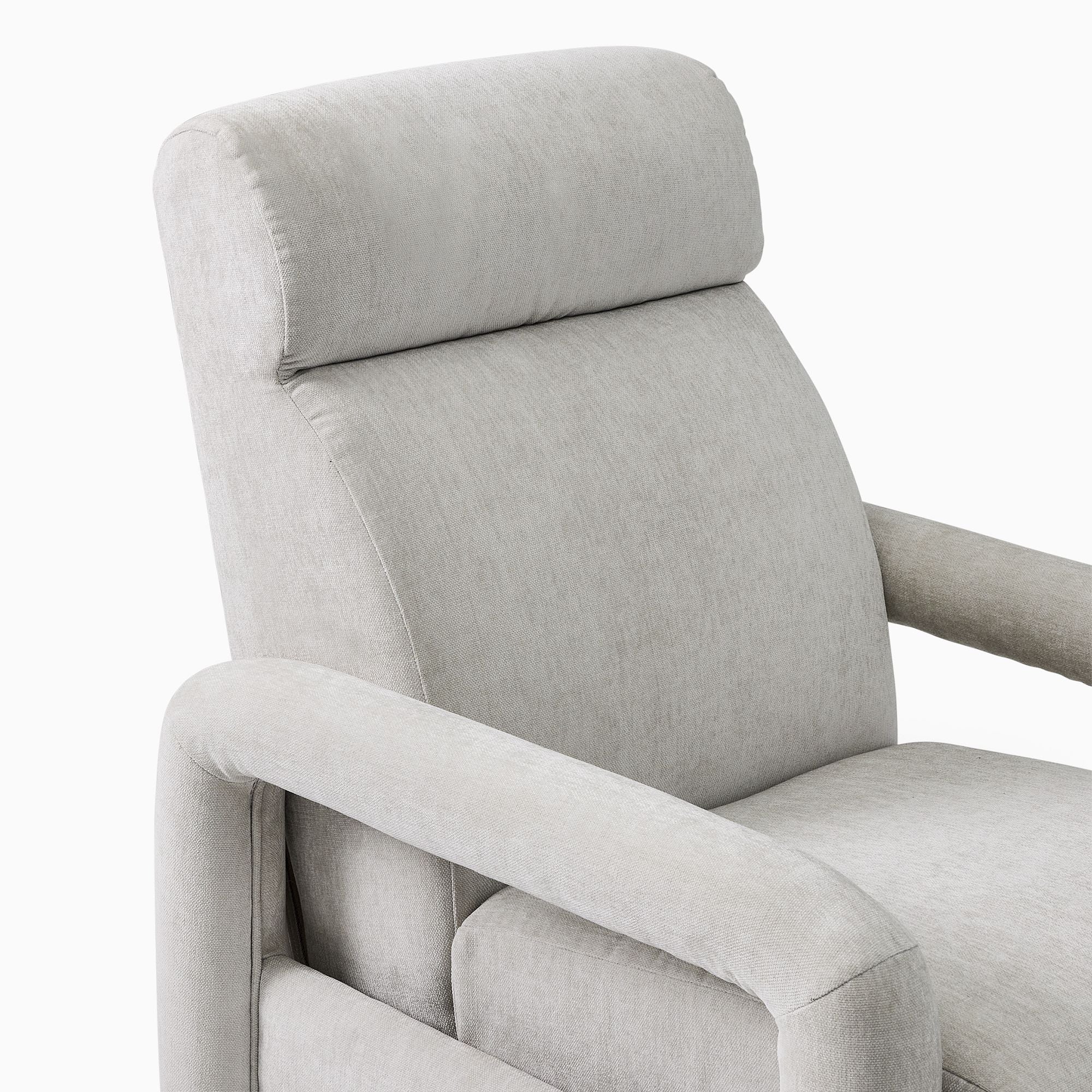 Kaizone Modern Plush Recliner Chair - Wooden bazar