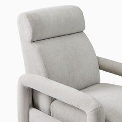 Kaizone Modern Plush Recliner Chair - Wooden bazar
