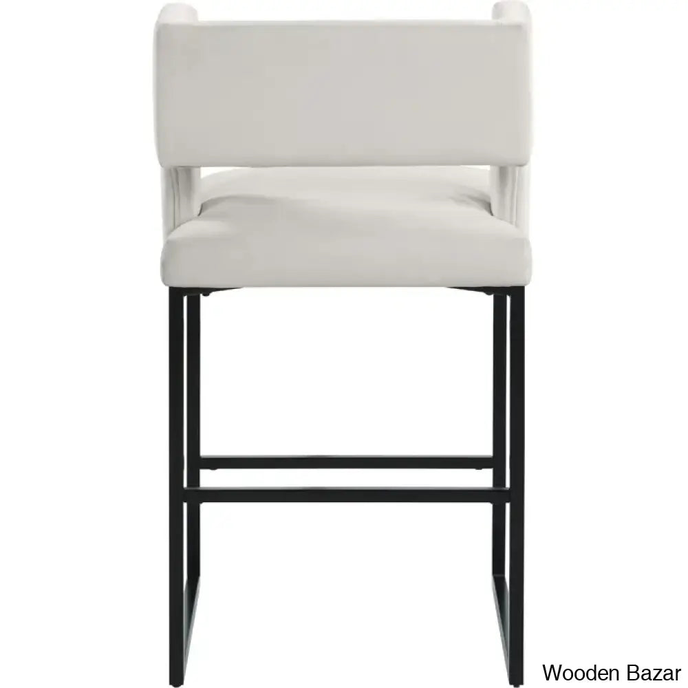 Ingaz Upholstered 26’’ Counter And Bar Stool With Metal Frame (Set Of 2)