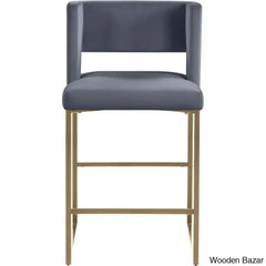 Ingaz Upholstered 26’’ Counter And Bar Stool With Metal Frame (Set Of 2)