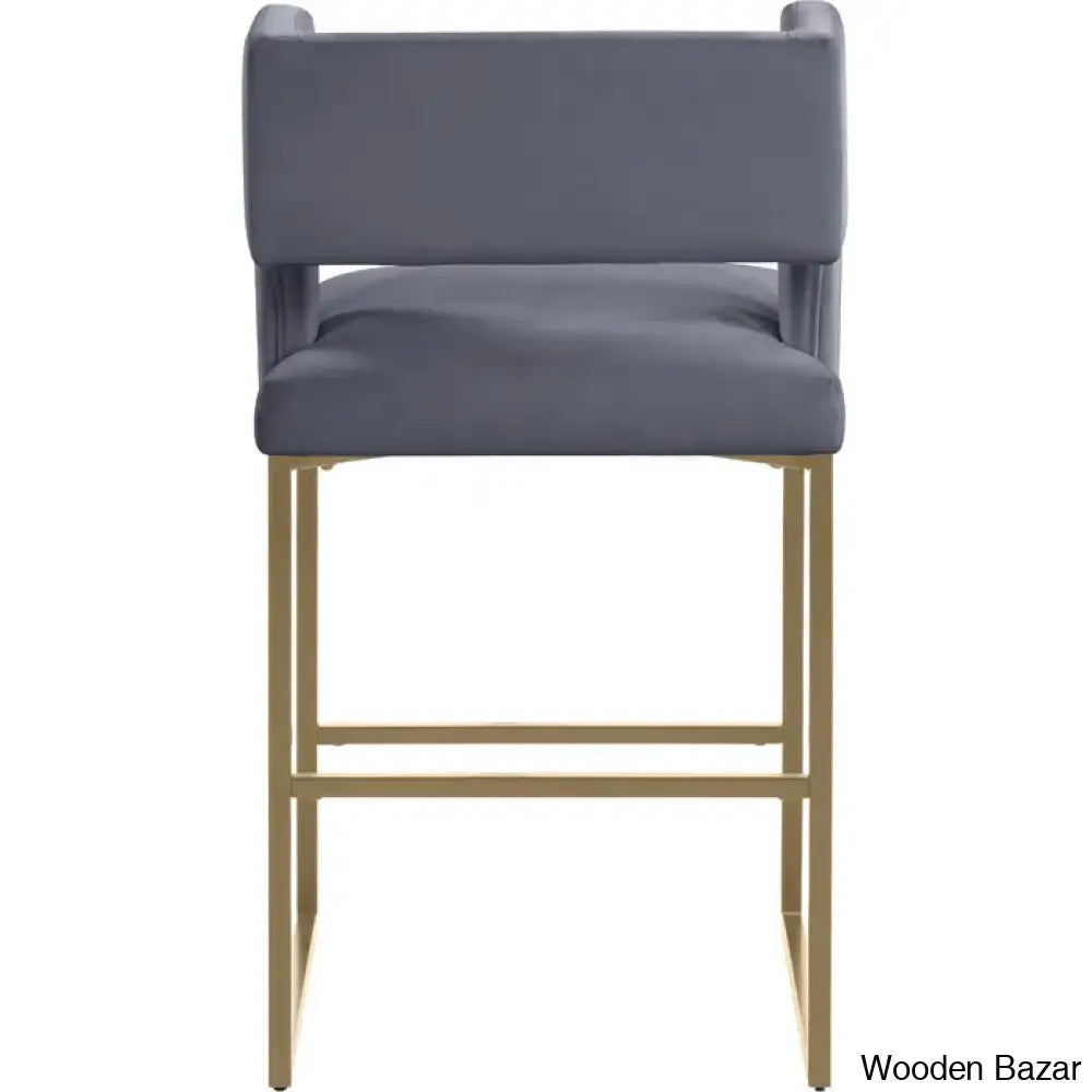 Ingaz Upholstered 26’’ Counter And Bar Stool With Metal Frame (Set Of 2)