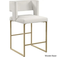 Ingaz Upholstered 26’’ Counter And Bar Stool With Metal Frame (Set Of 2)