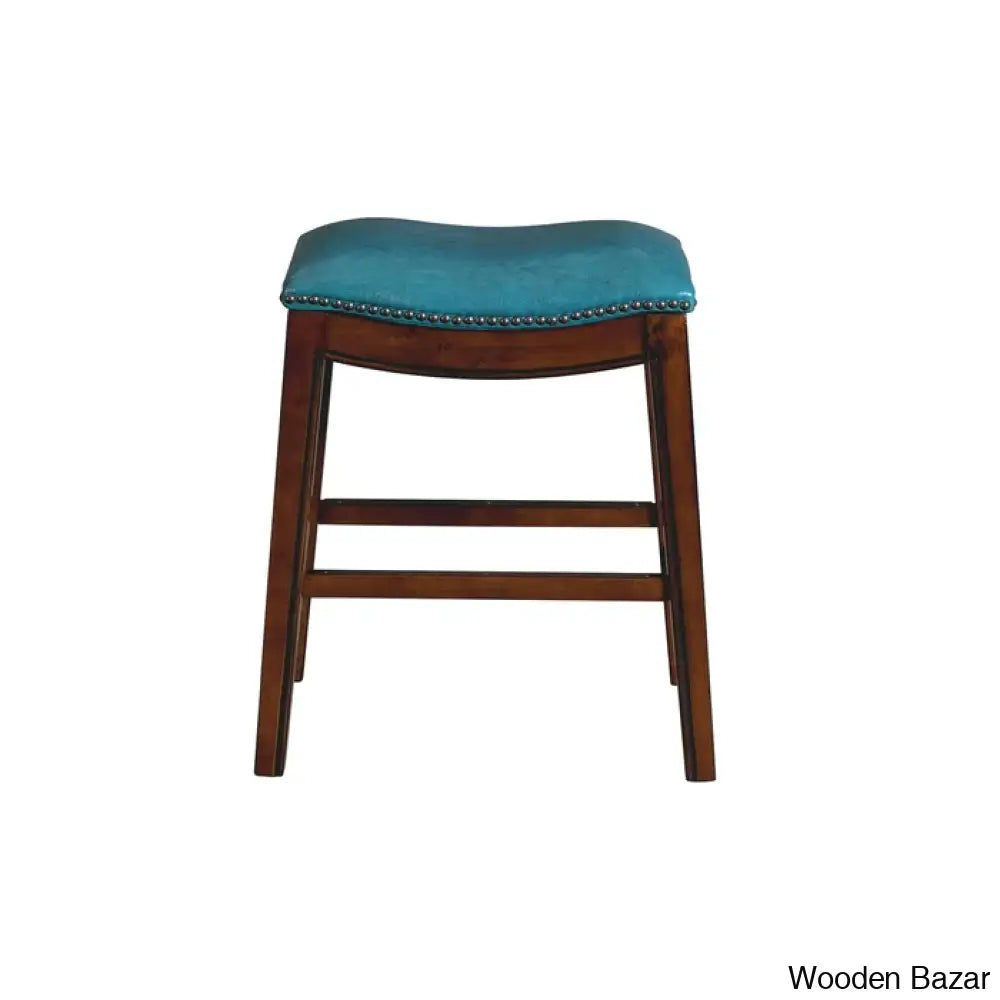 Ingriedo Swivel Upholstered Counter And Bar Stool With Solid Wood Frame