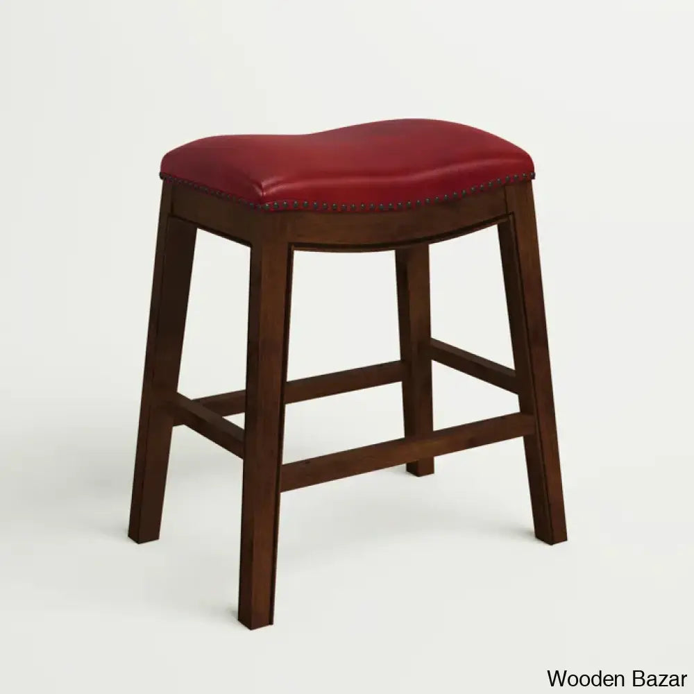 Ingriedo Swivel Upholstered Counter And Bar Stool With Solid Wood Frame