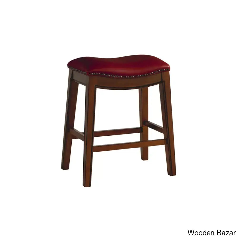 Ingriedo Swivel Upholstered Counter And Bar Stool With Solid Wood Frame