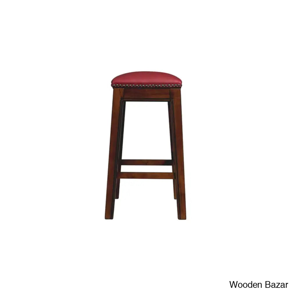 Ingriedo Swivel Upholstered Counter And Bar Stool With Solid Wood Frame