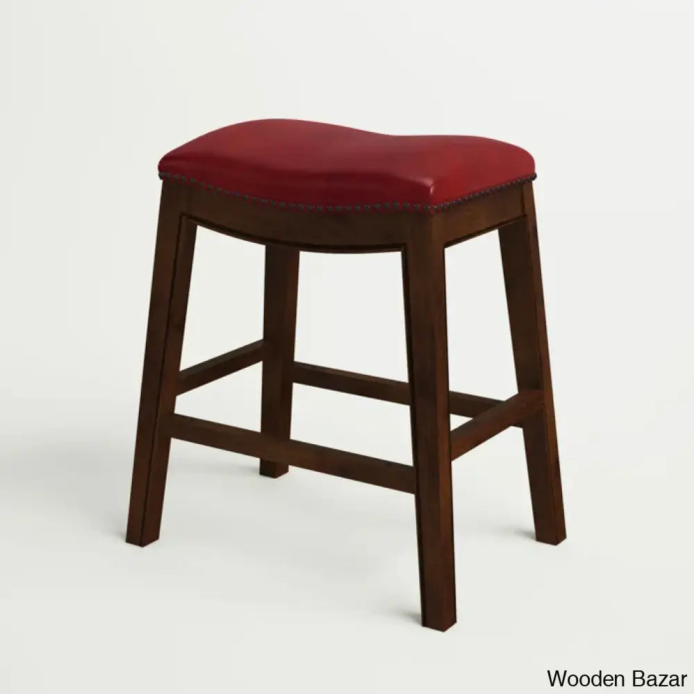 Ingriedo Swivel Upholstered Counter And Bar Stool With Solid Wood Frame