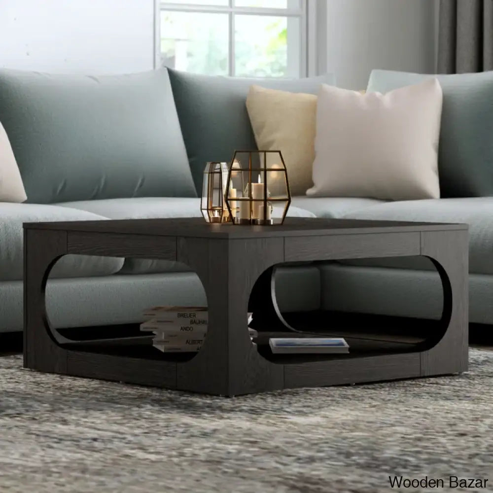 Inniss Coffee And Center Table Dark Gray Top/Dark Base