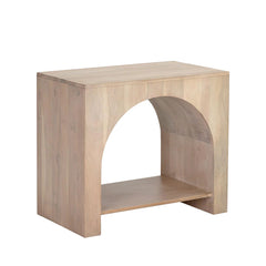 Ichedter Arched Bedside Table - Wooden bazar